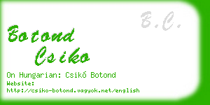 botond csiko business card